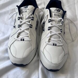 New Balance 608 White and Navy Sneakers men’s 9.5